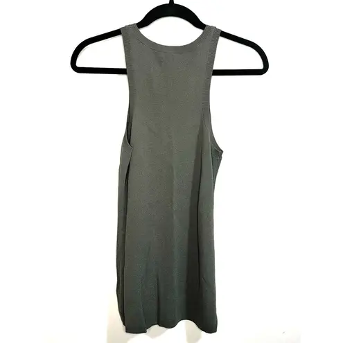 The Drop Women's @lucyswhims Fitted Cutaway Racer Tank Sweater in Capers Olive S