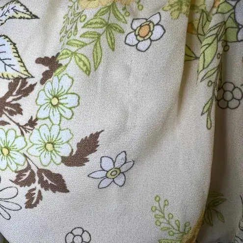 Madden NYC Women's Floral Crop Peasant Top Size XL