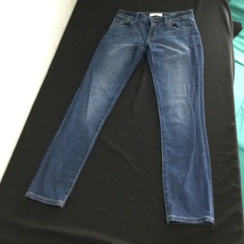 DL1961 Florence Instasculpt Mid-Rise Ankle Skinny Jeans Dark Wash Denim size 27