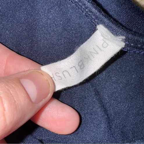 Pinkblush Navy Blue Maternity Maxi Dress Women’s Size Small Ruched Sides