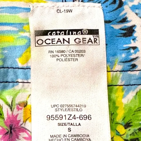 Ocean Gear Hawaiian Floral Tropical Cover Up Swimsuit Skirt Size S