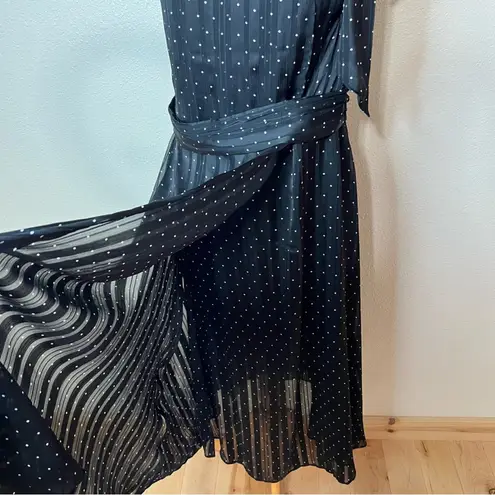 Sachin + Babi for Anthropologie polka dot halter tie flowy midi dress 14