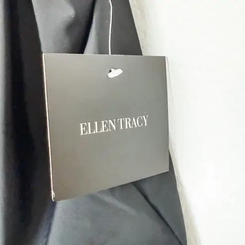 Ellen Tracy NWT One Piece Swim Romper Black Size 12 Black Classic Resort Beach