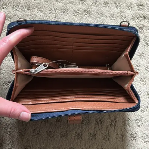 The SAK Navy Blue Wallet /Crossbody Purse