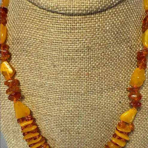 Butterscotch and Honey Cleopatra Bib Style Necklace Orange
