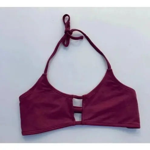 Midori Size Small Bikini Sangria Mau Loa Strappy halter tie Bikini Top …