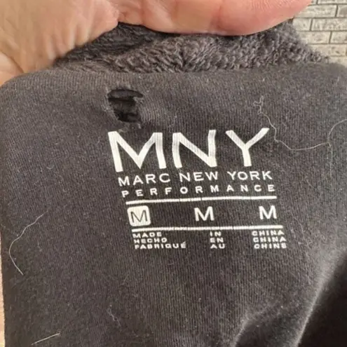 Marc by Marc Jacobs Marc New York Performance Open Front Black Jacket Fringe Medium 100% Cotton