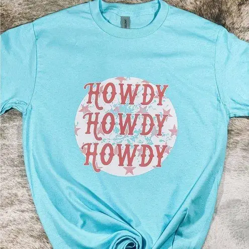 Howdy Howdy Howdy Graphic Tee Blue
