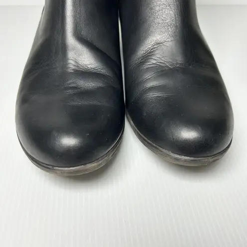 Rockport Womens Carly Strap Bootie Ankle Boots Side Zip Leather Size 7 Black. Black