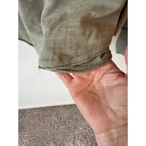 We The Free  Thumb Hole Long Sleeve Pullover Tunic T-Shirt Green Women's X-Large