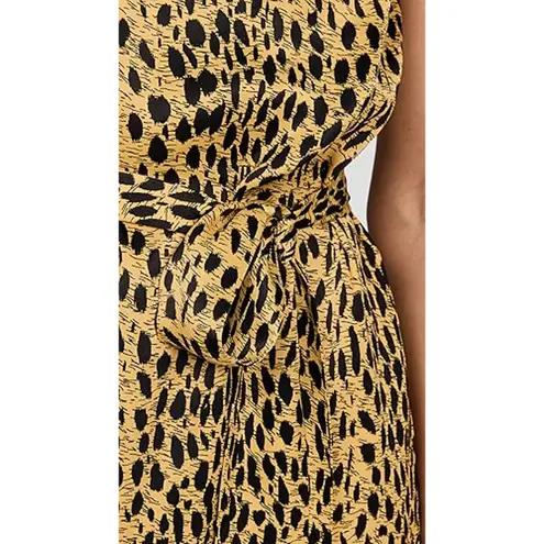 KITRI Amber Cheetah Print One Shoulder Dress Size 2