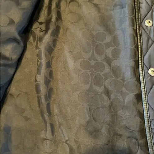 Coach  Quilted Jacket XS condition in pics missing the snap for the button