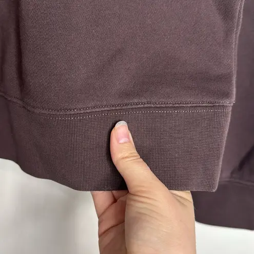 Banana Republic Factory Roasted Cacao Boxy Polo Sweatshirt Button Collar Size M Brown Size M