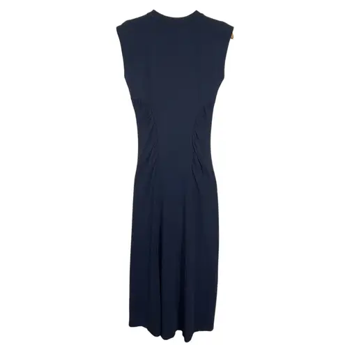 Modern Citizen Women’s Lenox Side-Ruched Navy Blue Knit Midi Dress