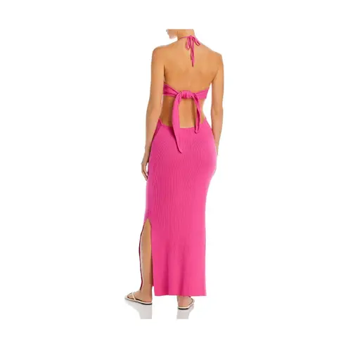 CAPITTANA Mika Halter Long Maxi Dress Size M/L Pink Size M