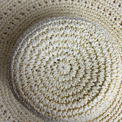 A New Day  Women's Light Yellow Open Weave Straw Floppy Hat - NWT thumbnail 5