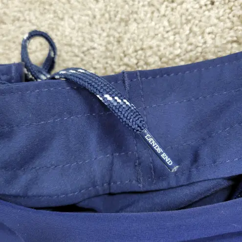 Lands End Womens Board Swim Shorts 20 Blue Drawstring Stretch Pool Beach Summer Size undefined