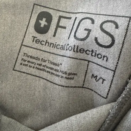 FIGS Kade Cargo Scrub Pants graphite gray size medium tall MT