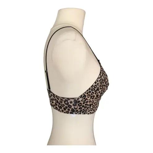 Forever 21  Flattering Comfortable Animal Print Adjustable Straps Bralette Small