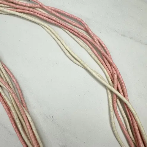 Womens Chunky Shell Chip Studded Tie Belt Boho Medium (M) Large (L) ✨ Pink