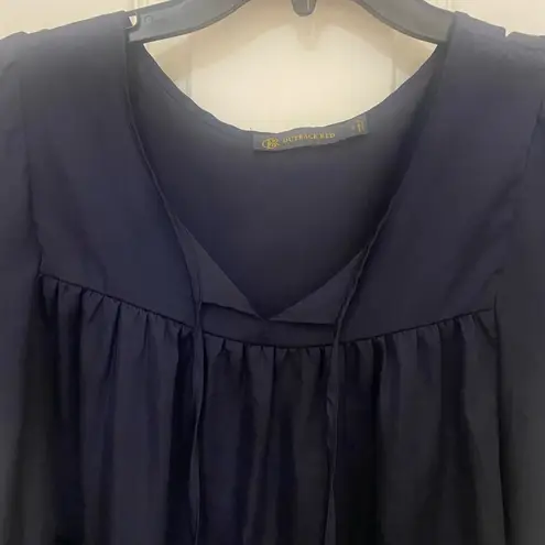 Outback Red Ruffle Sleeve Silky Top