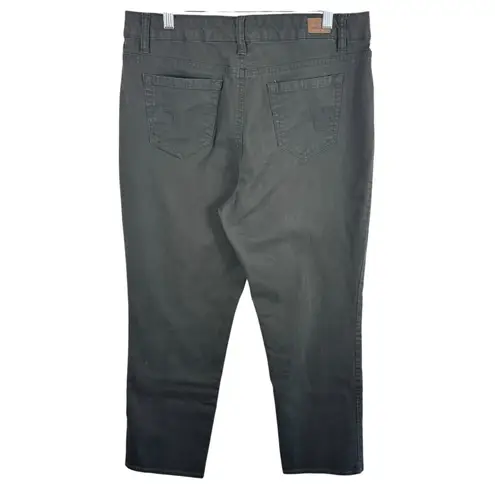 Bandolino Cotton Green Straight Leg High Rise Jeans Woman's Size 12 - Image 2