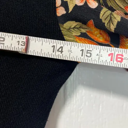 Blank London anthropologie knit sweater printed paisley sleeve pullover size XS