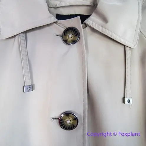 London Fog Trench Coat belted, women size L