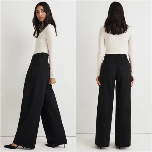 Madewell Jeans Extrawide-Leg Trouser in Wilkes Wash: Pleat Edition 28 NWT New