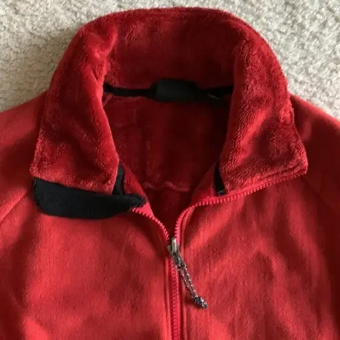 Mountain Hardwear Women’s Medium Brick Red Soft‎ Long Fleece Jacket