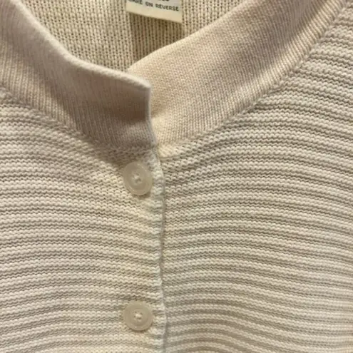Orvis  Off White Cotton Cardigan Women's Size Large‎ Button Down Gorpcore