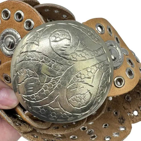 Z&L Europe Maya Belt Leather Low Rise Western Rodeo One Size OS Brown