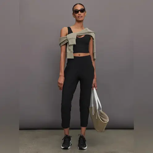 NEW Carbon38 High Rise Joggers Melt Pull On Stretch Black Small NWT $118