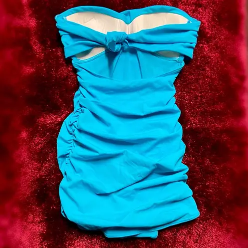 Charlotte Russe | Blue Strapless Swimsuit