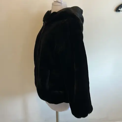 Donna Salyers Fabulous Furs Faux Sheared Beaver Parka Size XS