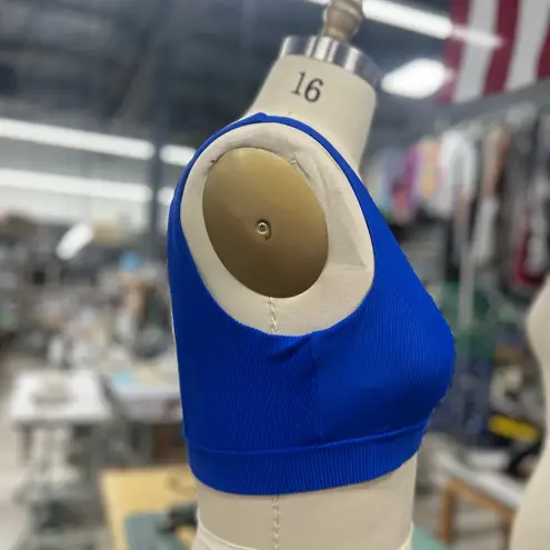 Val Ribbed Swim Top L Blue Size L