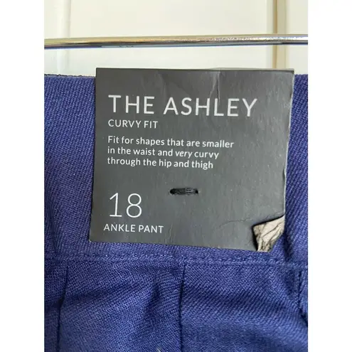 Lane Bryant  Womens Pants Size 18 The Ashley Navy Blue Curvy Fit Plus Size NEW