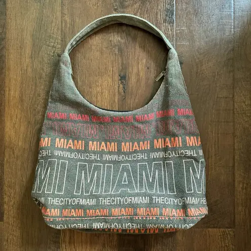 Robin Ruth Miami themed canvas tote bag