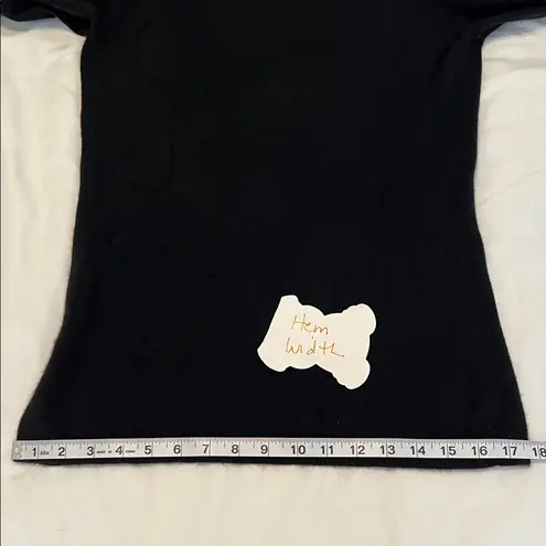 McDuff Essentials size small long sleeve 100% cashmere turtleneck sweater EUC Black