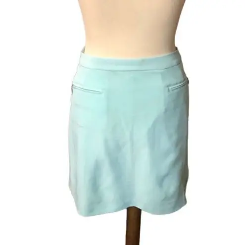 IZOD light blue tennis golf skort hidden zipper closure size 12