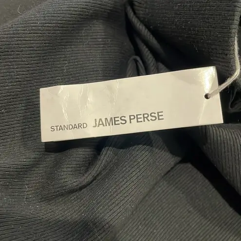 James Perse NWT Rib Midi Pencil Skirt in Black Sz 1 Small $150