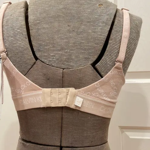 Calvin Klein  CK One lightly lined pinkish/beige adjustable strap bra - Image 4
