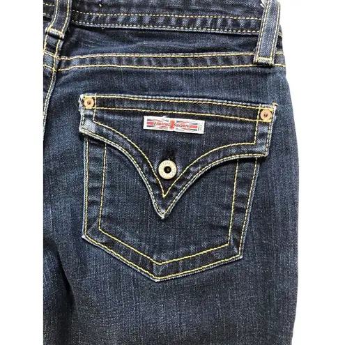 Hudson Jeans  Straight Leg Button Flap Back Pockets Dark‎ Wash 402SD Size 25