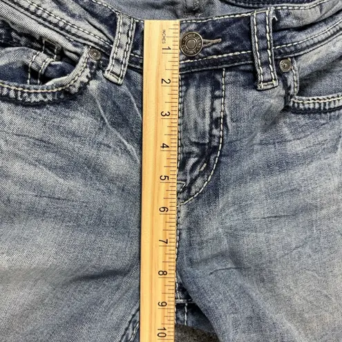 Silver Jeans Suki Mid Baby Boot Women's Blue Stretch Denim Pants Size W28/L31*