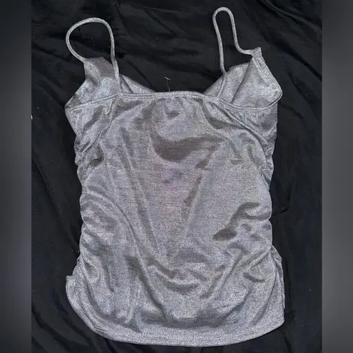 21 Saints NWT Metallic Silver Cami Sz. S