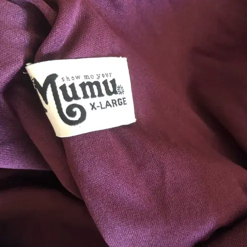 Show Me Your Mumu NWT  Kendall merlot maxi dress XL