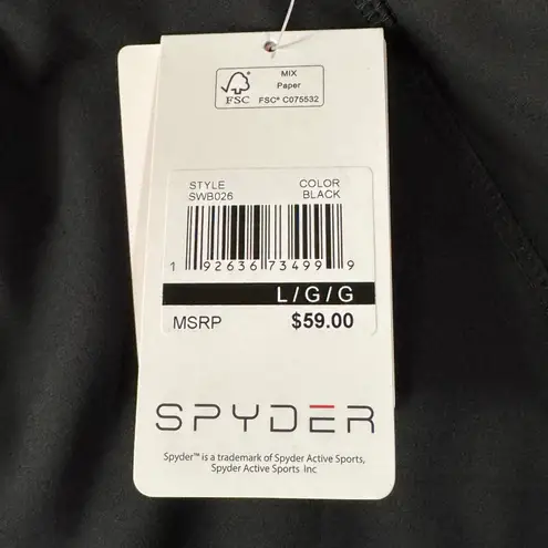 Spyder Large Active Shorts Pull-On Quick-Dry Zip Pocket Stretch Lightweight