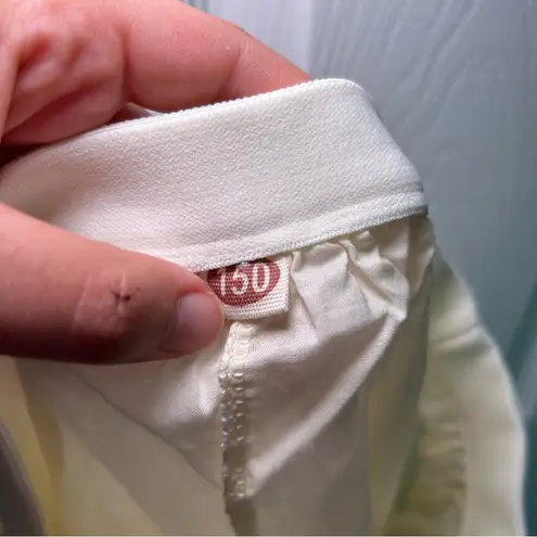 Elegant Cream Tiered Maxi Skirt Balletcore Coquette Girly Lace Polka dot event Size undefined