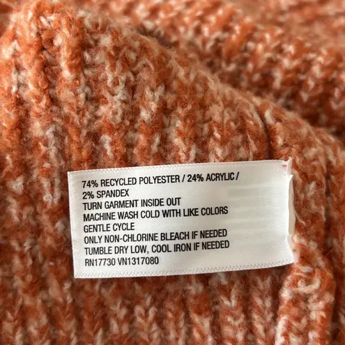 Ava & Viv Women XXL Sweater Long Sleeve Pullover Crew Neck Orange Knit Y2K Boho