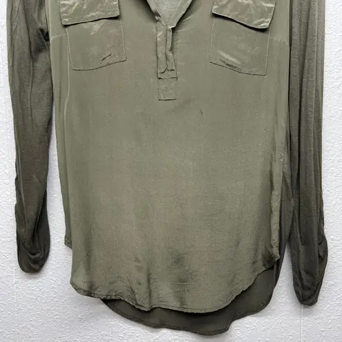 Babaton Silk Top womens XXS Relaxed Workwear Office Career Quiet Luxury Flaw